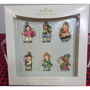 Hallmark Keepsake: 6 Ornaments - Joy To The World Children Miniature Collection